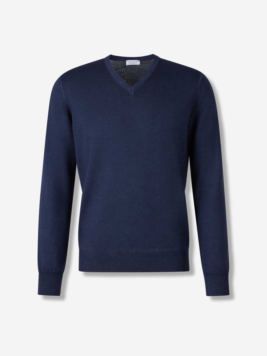 Outlet online Santa Eulalia Hombre Jersey Cuello Pico color Azul Marino sku 542-002555 03 - Foto 1