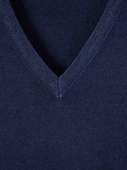 Outlet online Santa Eulalia Hombre Jersey Cuello Pico color Azul Marino sku 542-002555 03 - Foto 3