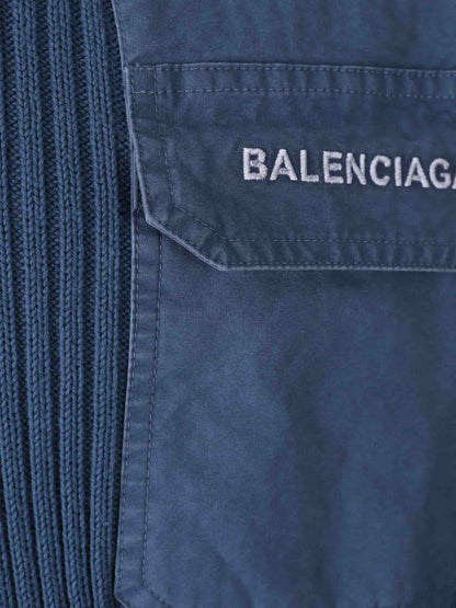 Outlet online Balenciaga Hombre Jersey Cuello Redondo color Azul Cobalto sku 542-002559 01 - Foto 3