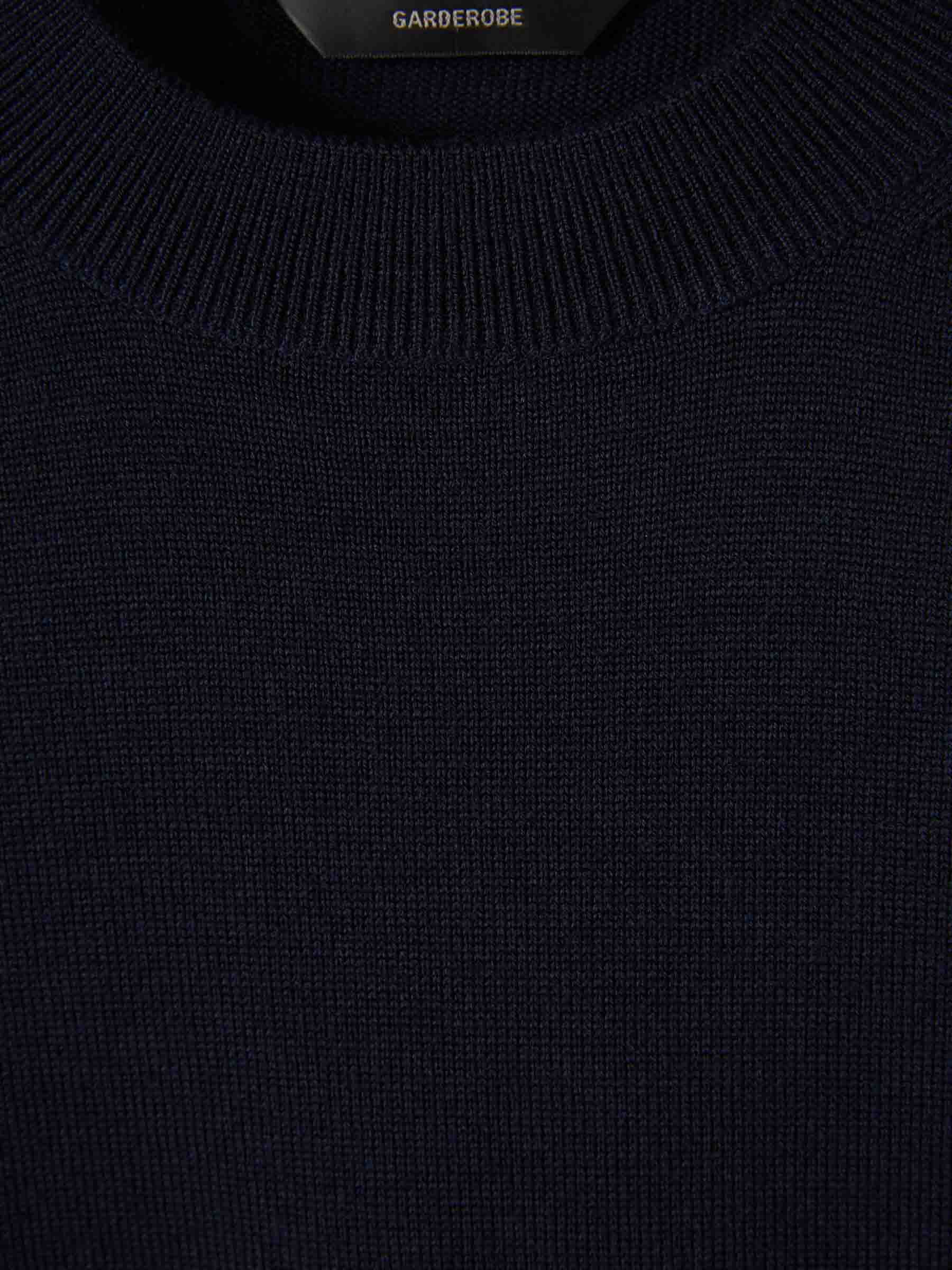 Outlet online Balenciaga Hombre Jersey Cuello Redondo color Azul Noche sku 542-002590 01 - Foto 3