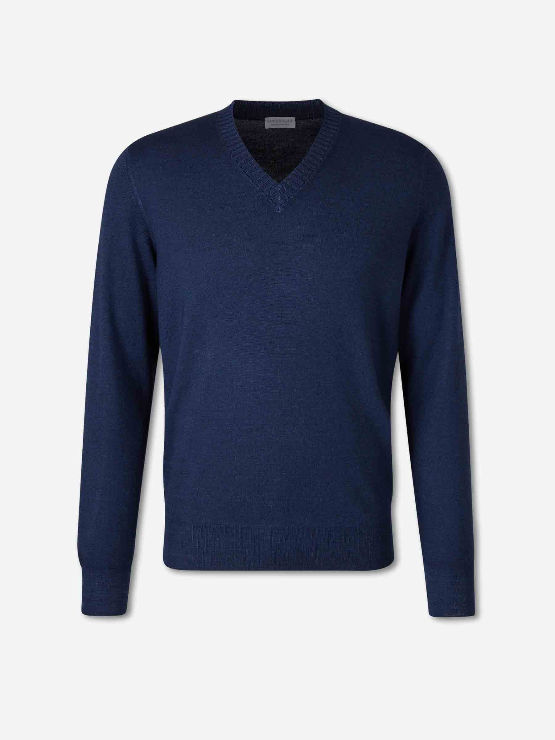 Outlet online Santa Eulalia Hombre Jersey Cuello Pico color Azul Marino sku 542-002591 02 - Foto 1