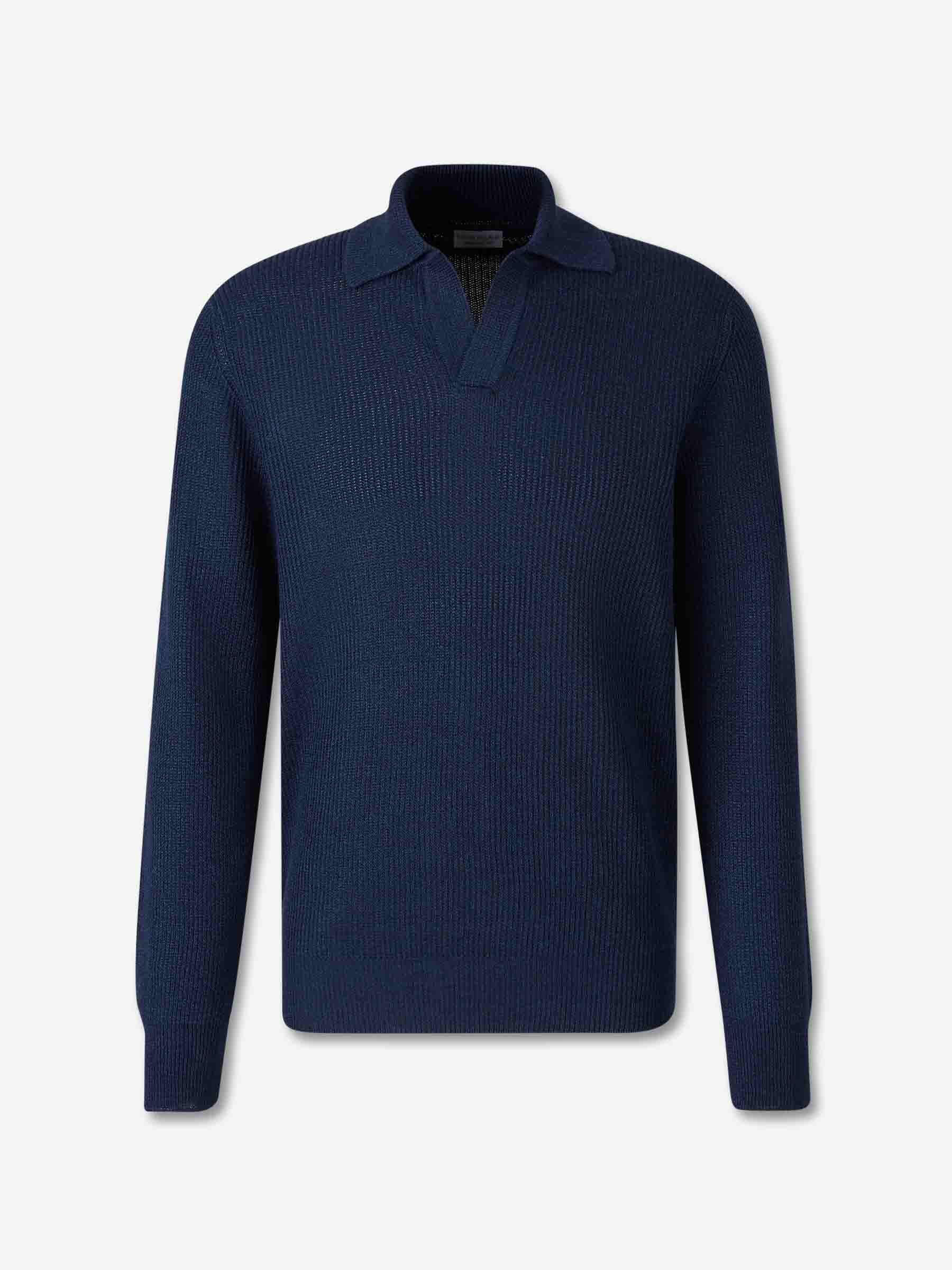 Outlet online Santa Eulalia Hombre Jersey Cuello Polo color Azul Marino sku 542-002593 02 - Foto 1