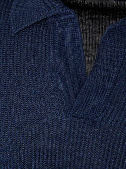 Outlet online Santa Eulalia Hombre Jersey Cuello Polo color Azul Marino sku 542-002593 02 - Foto 3