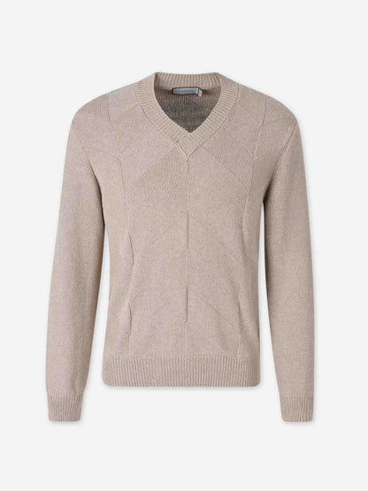Canali Hombre Barcelona Jersey de Cuello Pico color Marrón sku 542-002598 01 - Foto 1