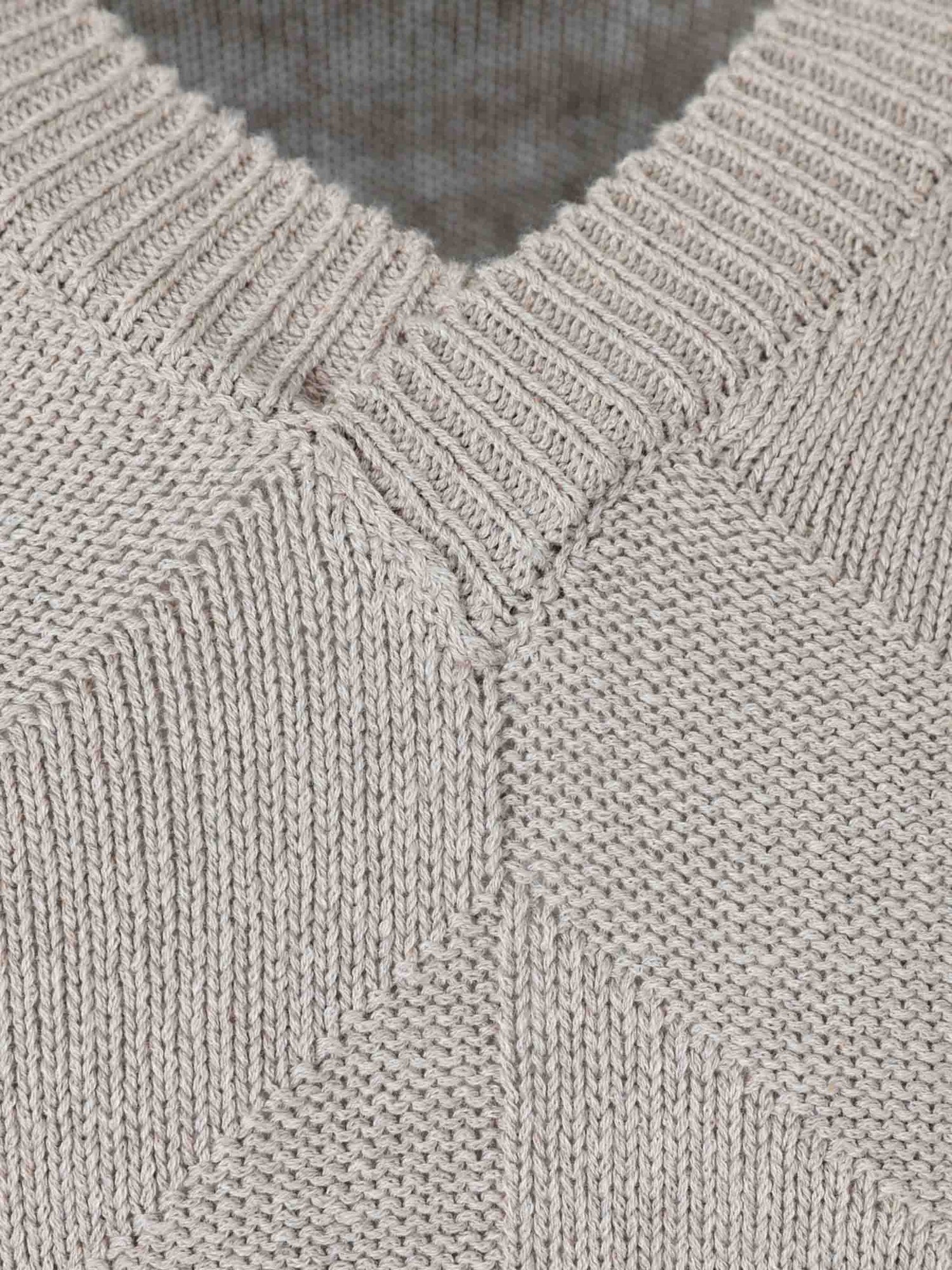 Canali Hombre Barcelona Jersey de Cuello Pico color Marrón sku 542-002598 01 - Foto 3