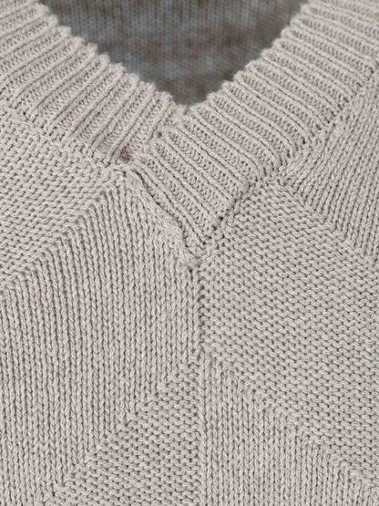 Canali Hombre Barcelona Jersey de Cuello Pico color Marrón sku 542-002598 01 - Foto 3