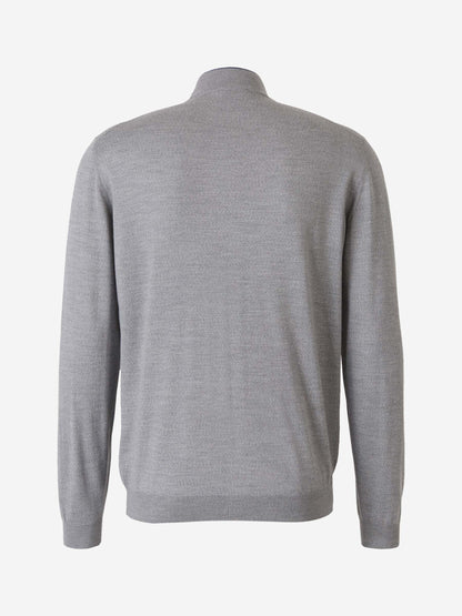 Outlet online Santa Eulalia Hombre Cárdigan Punto Lana color Gris Claro sku 543-000737 04 - Foto 2