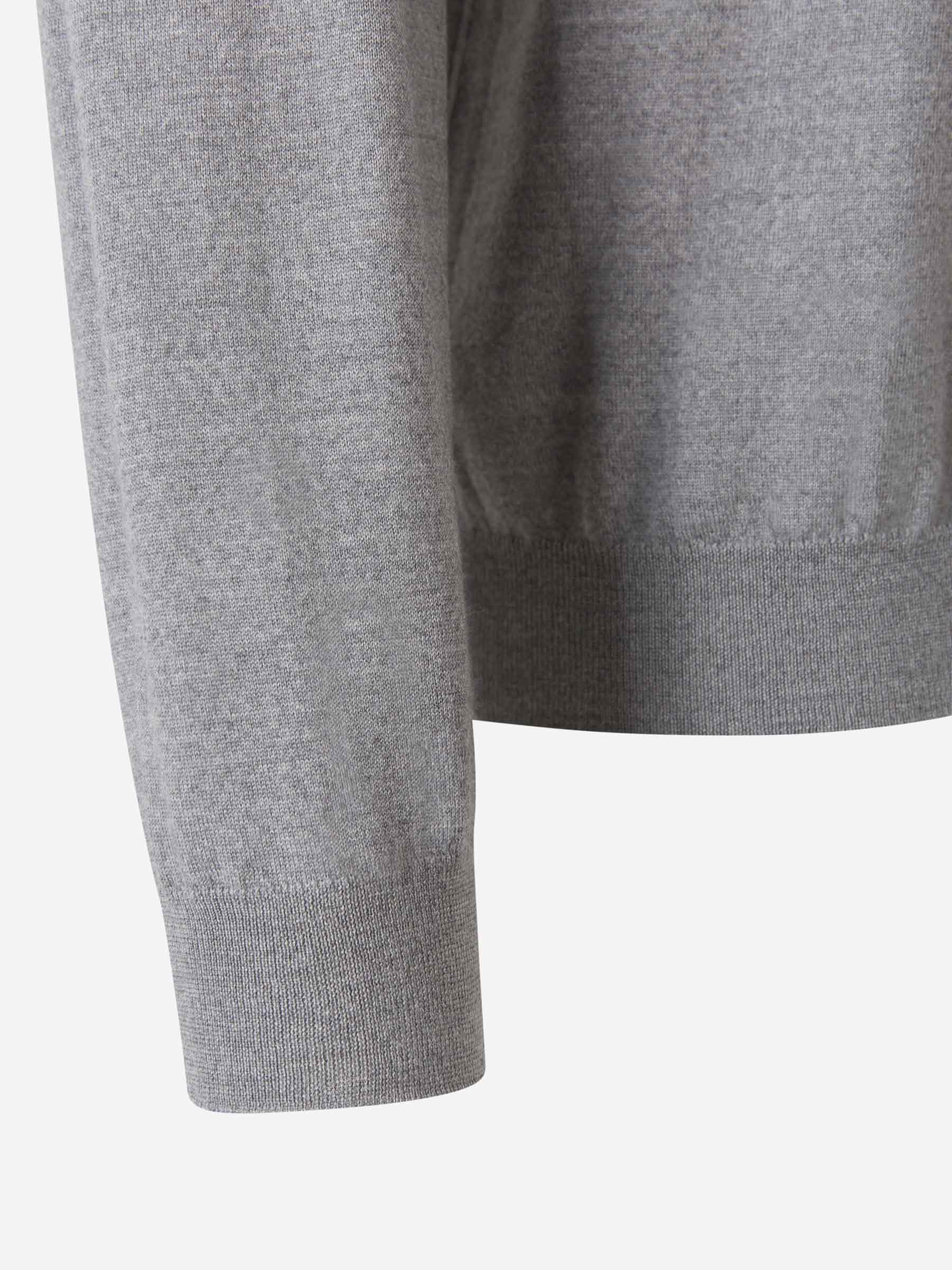 Outlet online Santa Eulalia Hombre Cárdigan Punto Lana color Gris Claro sku 543-000737 04 - Foto 4