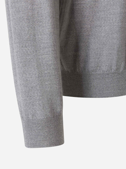 Outlet online Santa Eulalia Hombre Cárdigan Punto Lana color Gris Claro sku 543-000737 04 - Foto 4