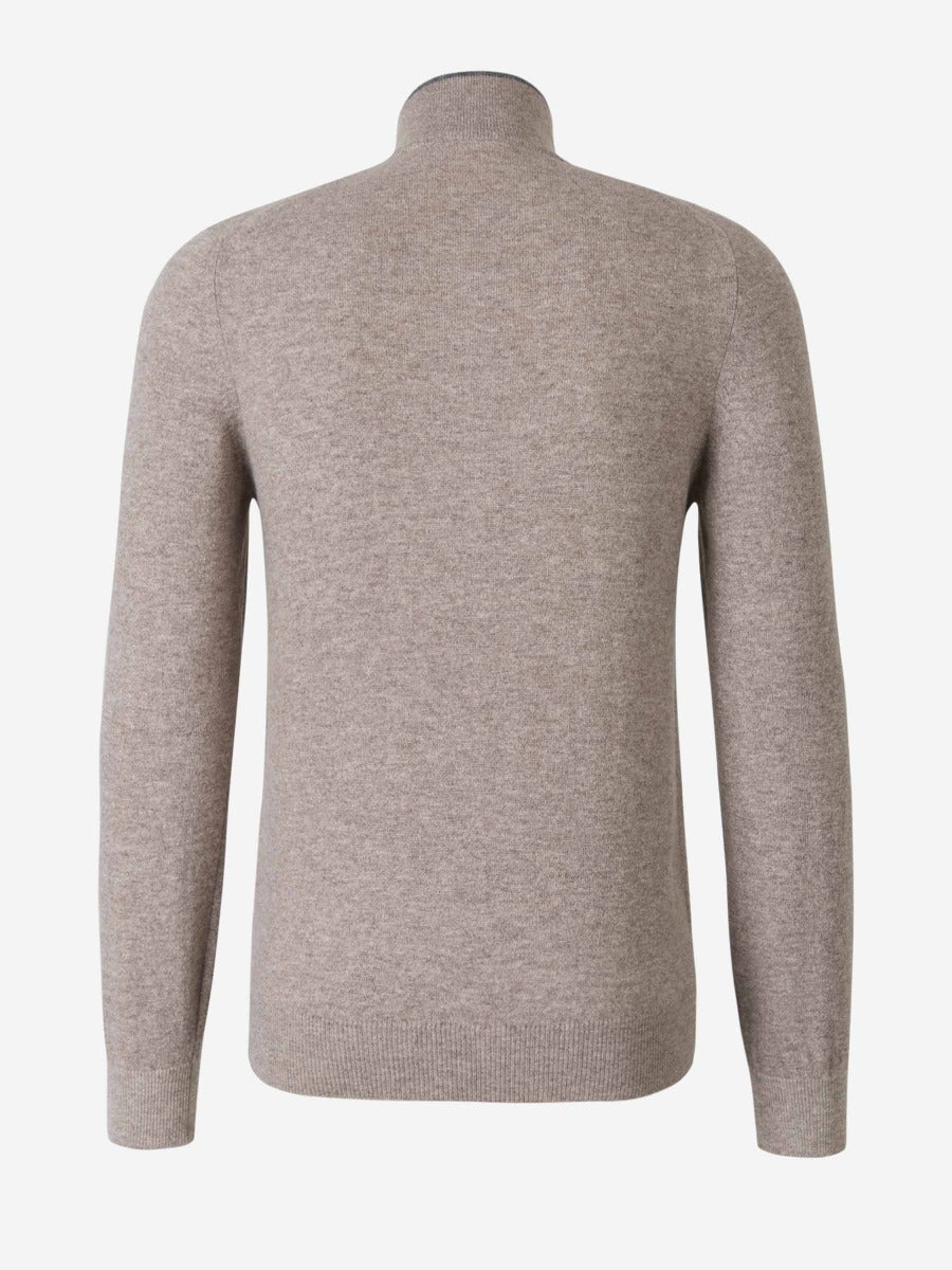 Outlet online Santa Eulalia Hombre Cárdigan Bicolor Cashmere color Topo sku 543-000856 02 - Foto 4
