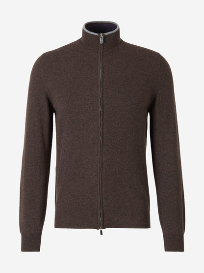 Outlet online Santa Eulalia Hombre Cárdigan Bicolor Cashmere color Topo sku 543-000856 02 - Foto 7