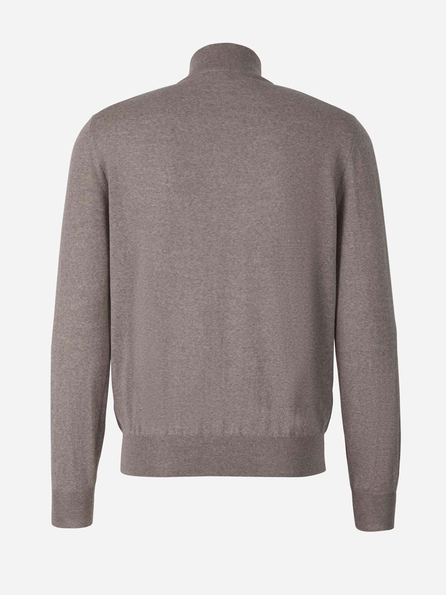 Outlet online Canali Hombre Cárdigan Cremallera Lana color Azul Denim sku 543-000864 03 - Foto 2
