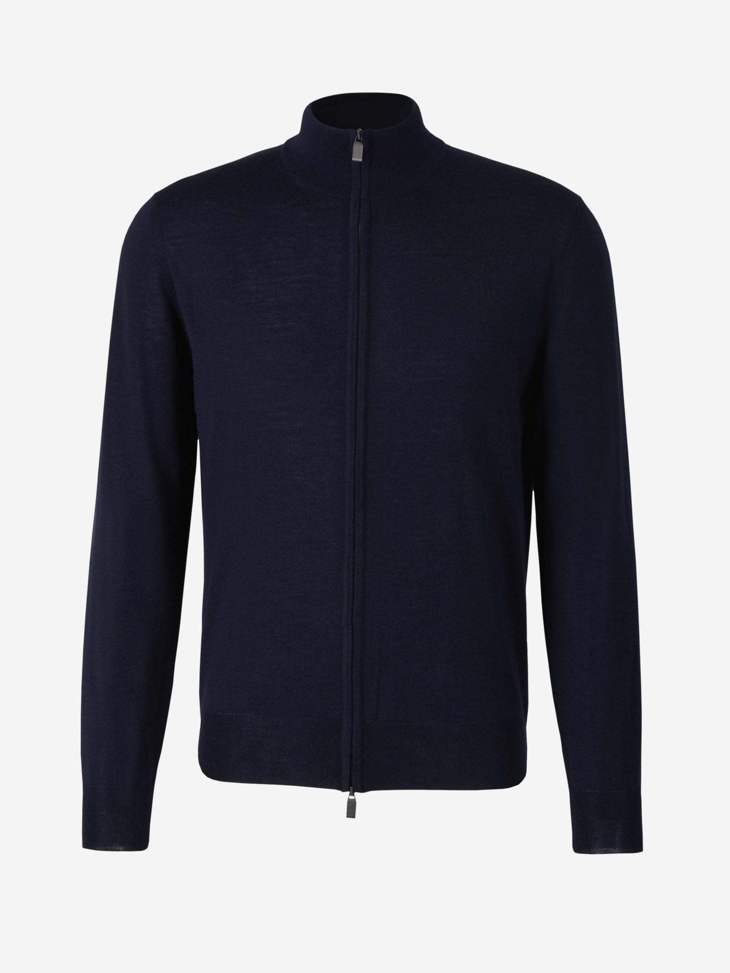 Outlet online Canali Hombre Cárdigan Cremallera Lana color Azul Denim sku 543-000864 03 - Foto 5