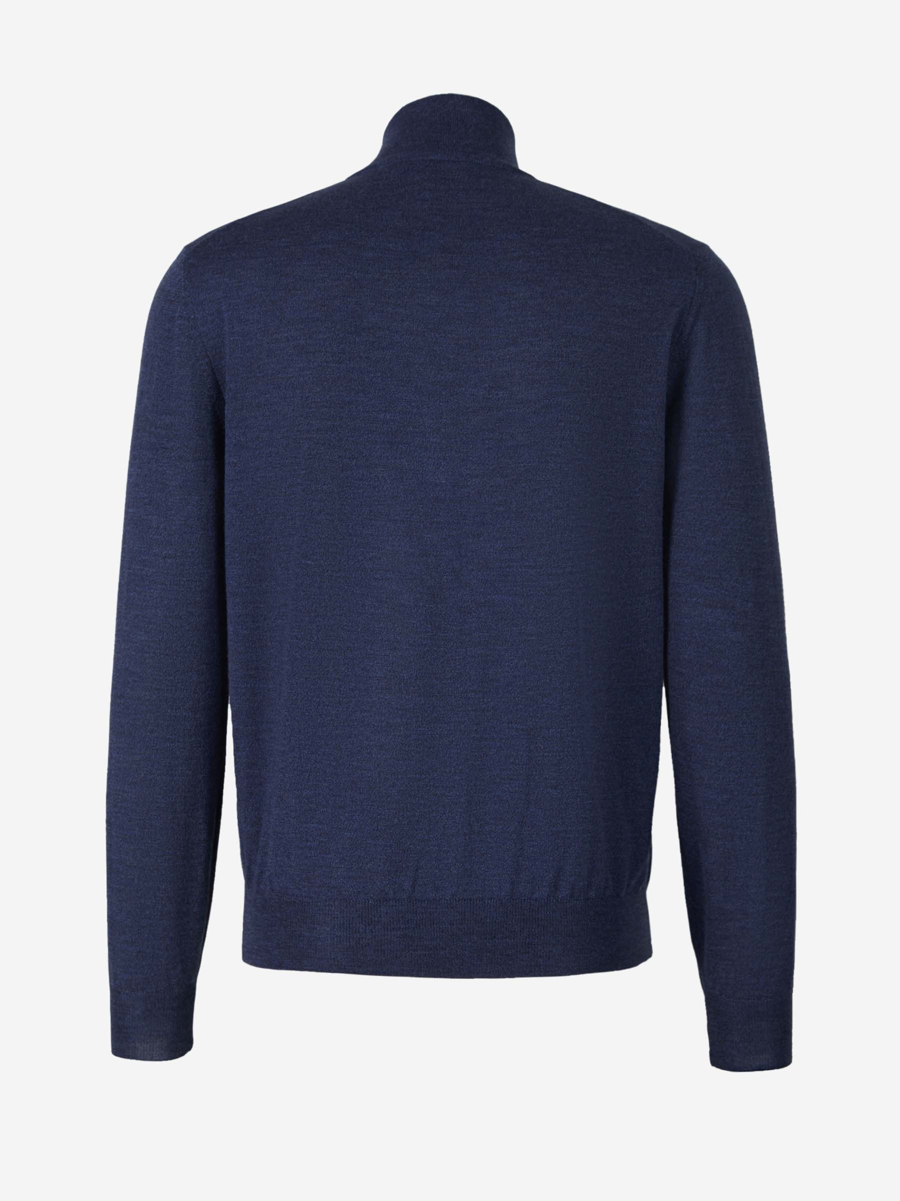 Outlet online Canali Hombre Cárdigan Cremallera Lana color Azul Denim sku 543-000864 03 - Foto 10