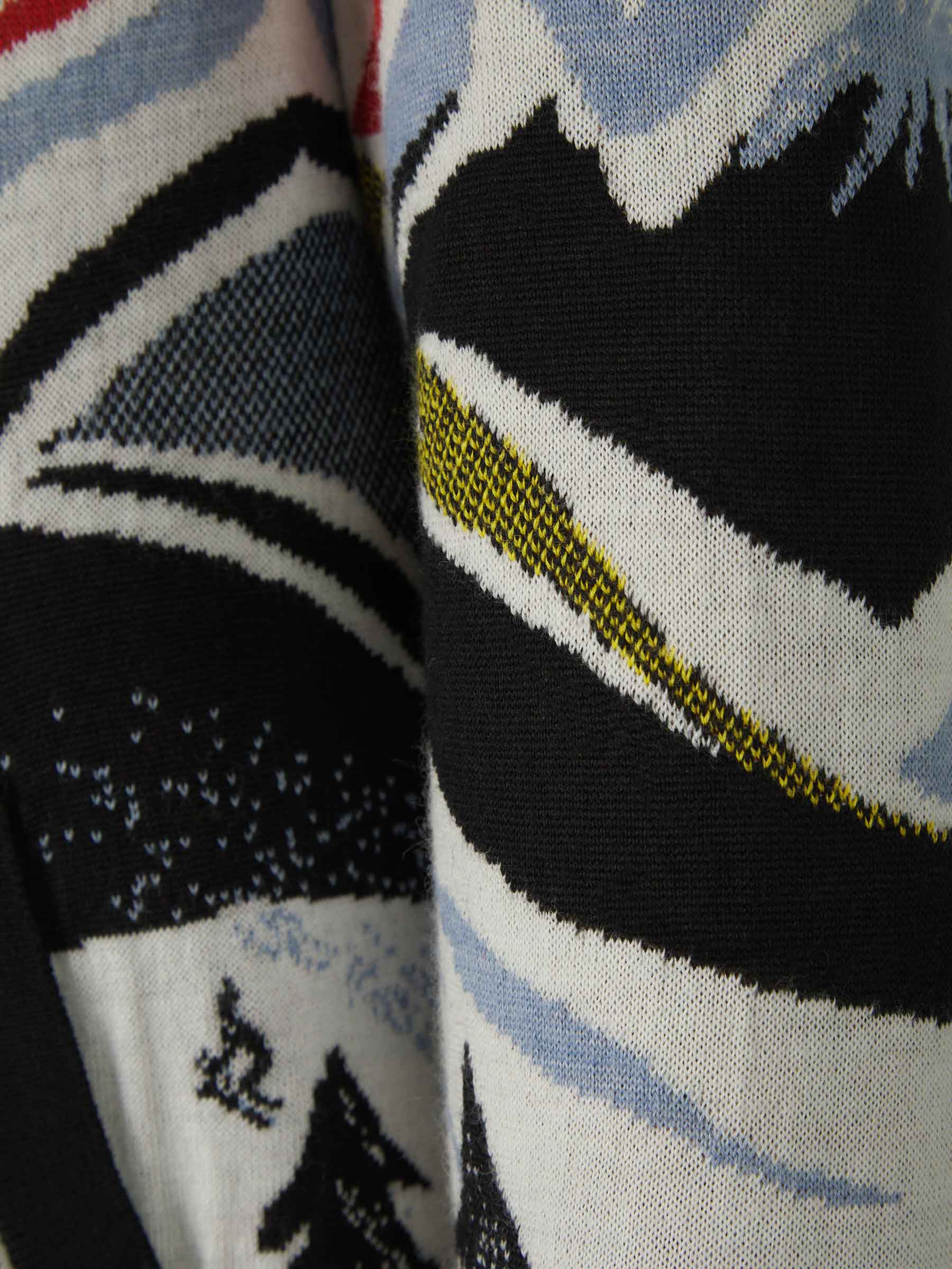 Outlet online Missoni Hombre Cárdigan Paisaje Punto color Azul Cielo sku 543-000867 01 - Foto 4