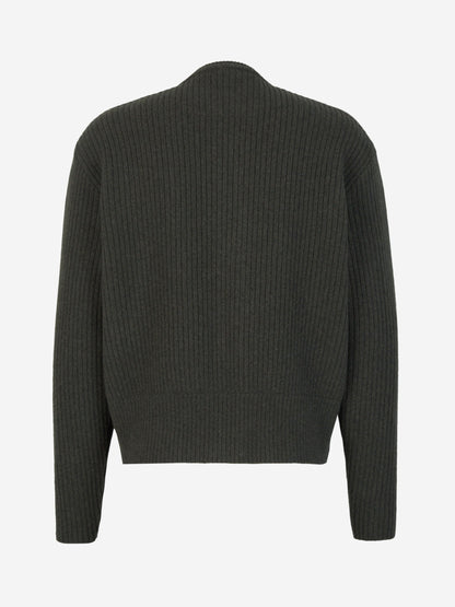 Outlet online Givenchy Hombre Cárdigan Oversize Lana color Verde Oscuro sku 543-000903 01 - Foto 2