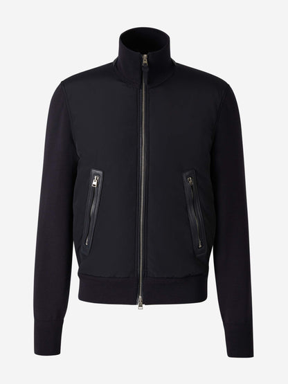 Outlet online Tom Ford Hombre Cárdigan Cremallera Lana color Azul Noche sku 543-000910 01 - Foto 1