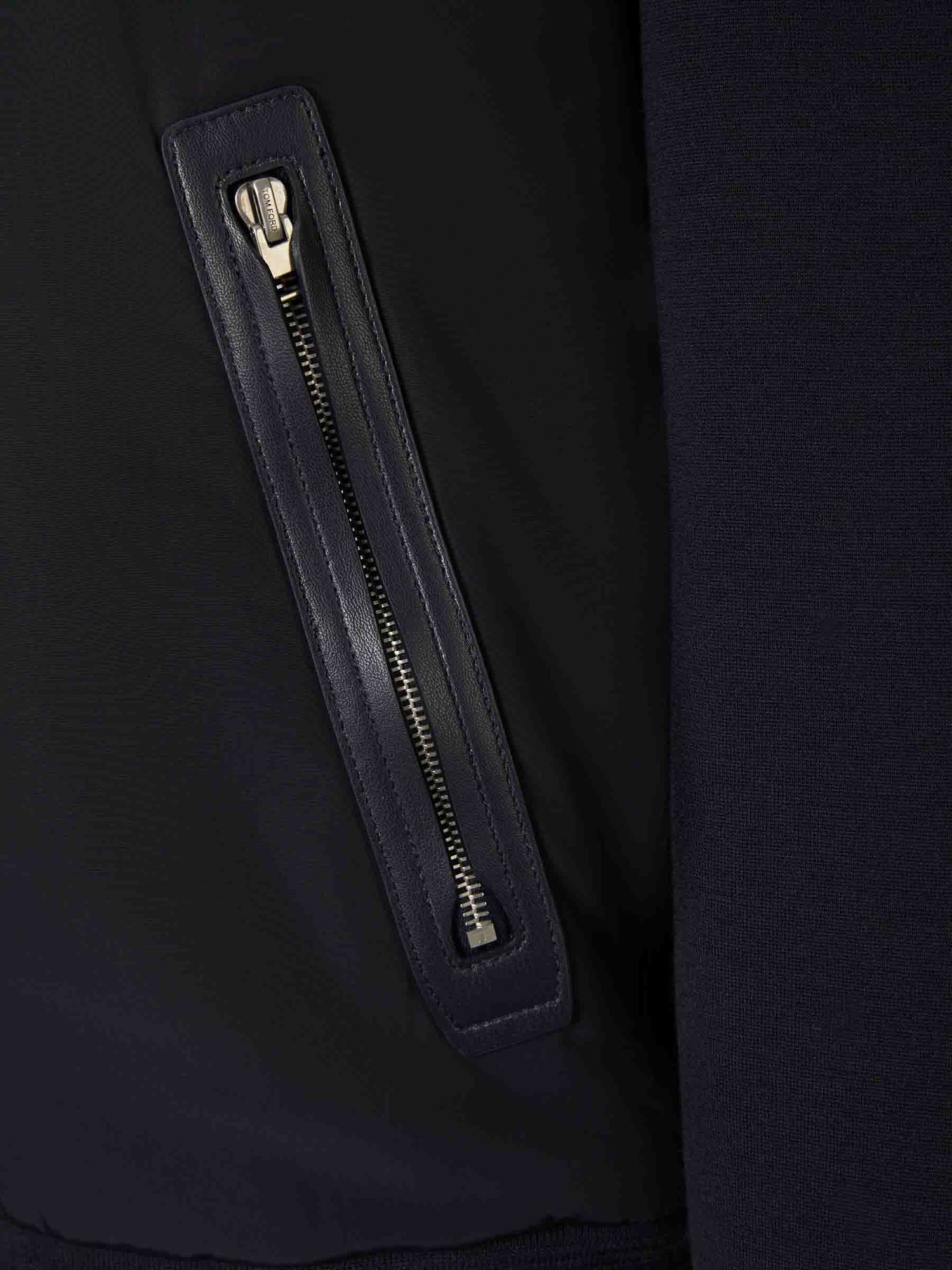 Outlet online Tom Ford Hombre Cárdigan Cremallera Lana color Azul Noche sku 543-000910 01 - Foto 4