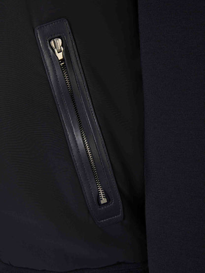 Outlet online Tom Ford Hombre Cárdigan Cremallera Lana color Azul Noche sku 543-000910 01 - Foto 4