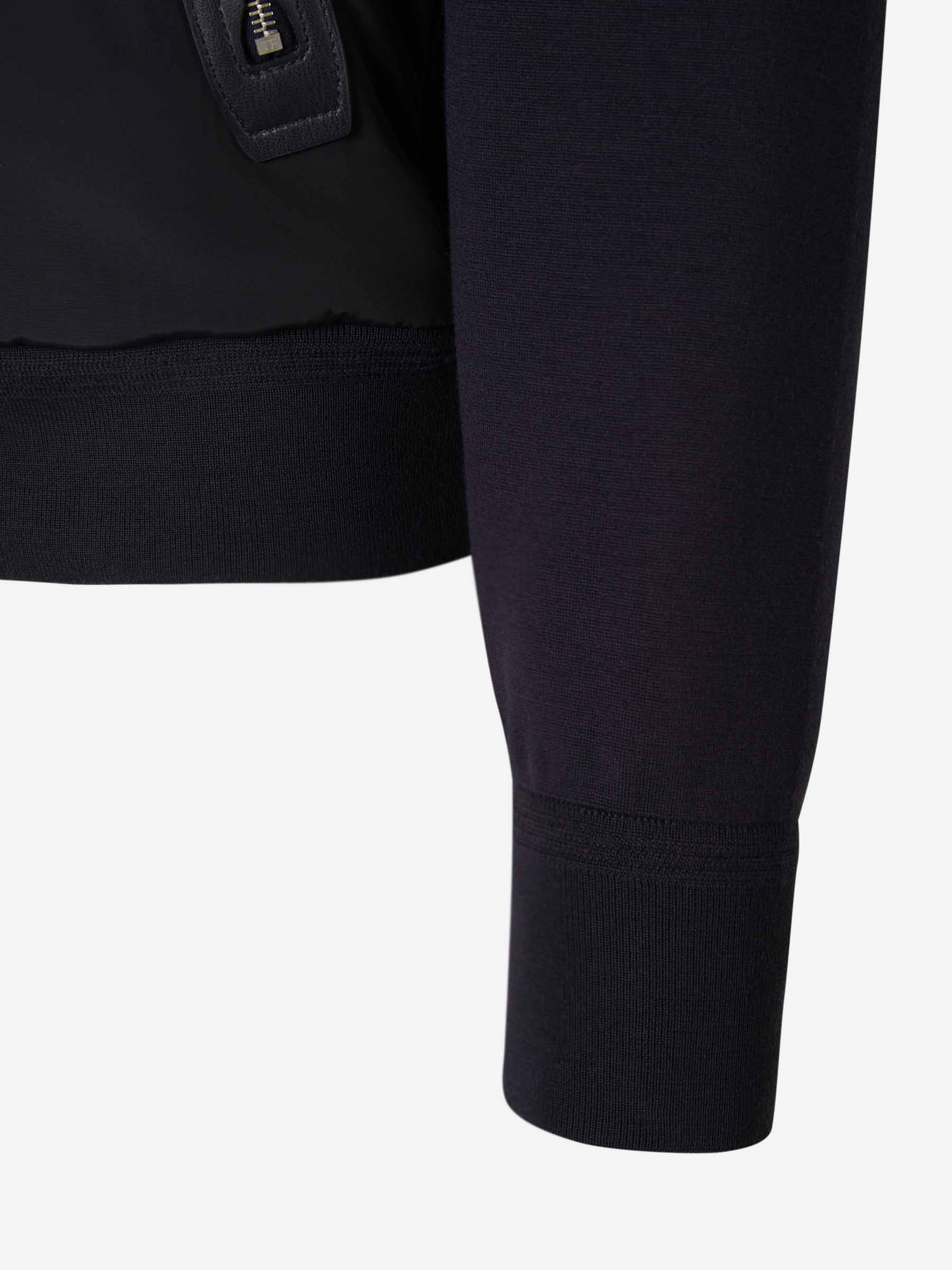 Outlet online Tom Ford Hombre Cárdigan Cremallera Lana color Azul Noche sku 543-000910 01 - Foto 5