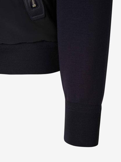 Outlet online Tom Ford Hombre Cárdigan Cremallera Lana color Azul Noche sku 543-000910 01 - Foto 5