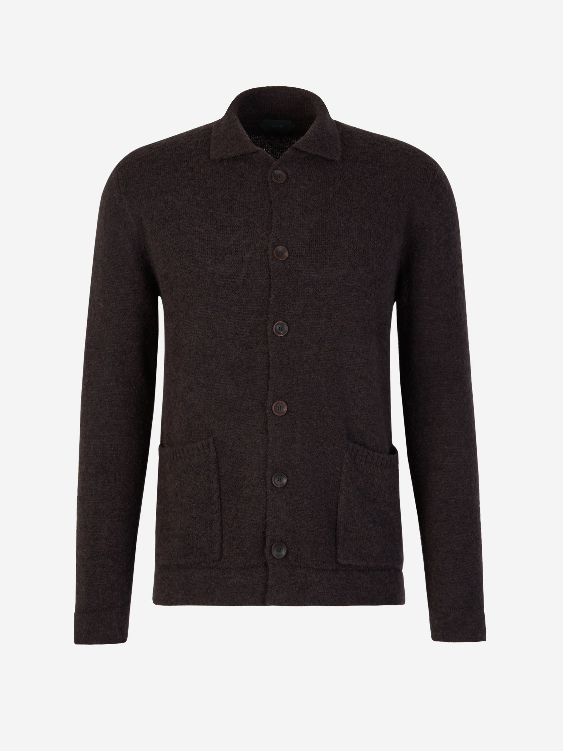 Outlet online Zanone Hombre Cárdigan Punto Fino color Gris Oscuro sku 543-000933 01 - Foto 1