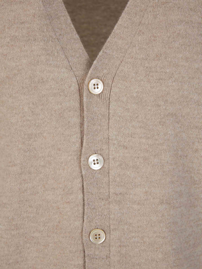 Outlet online Santa Eulalia Hombre Cárdigan Punto Lana color Crema sku 543-000945 02 - Foto 3