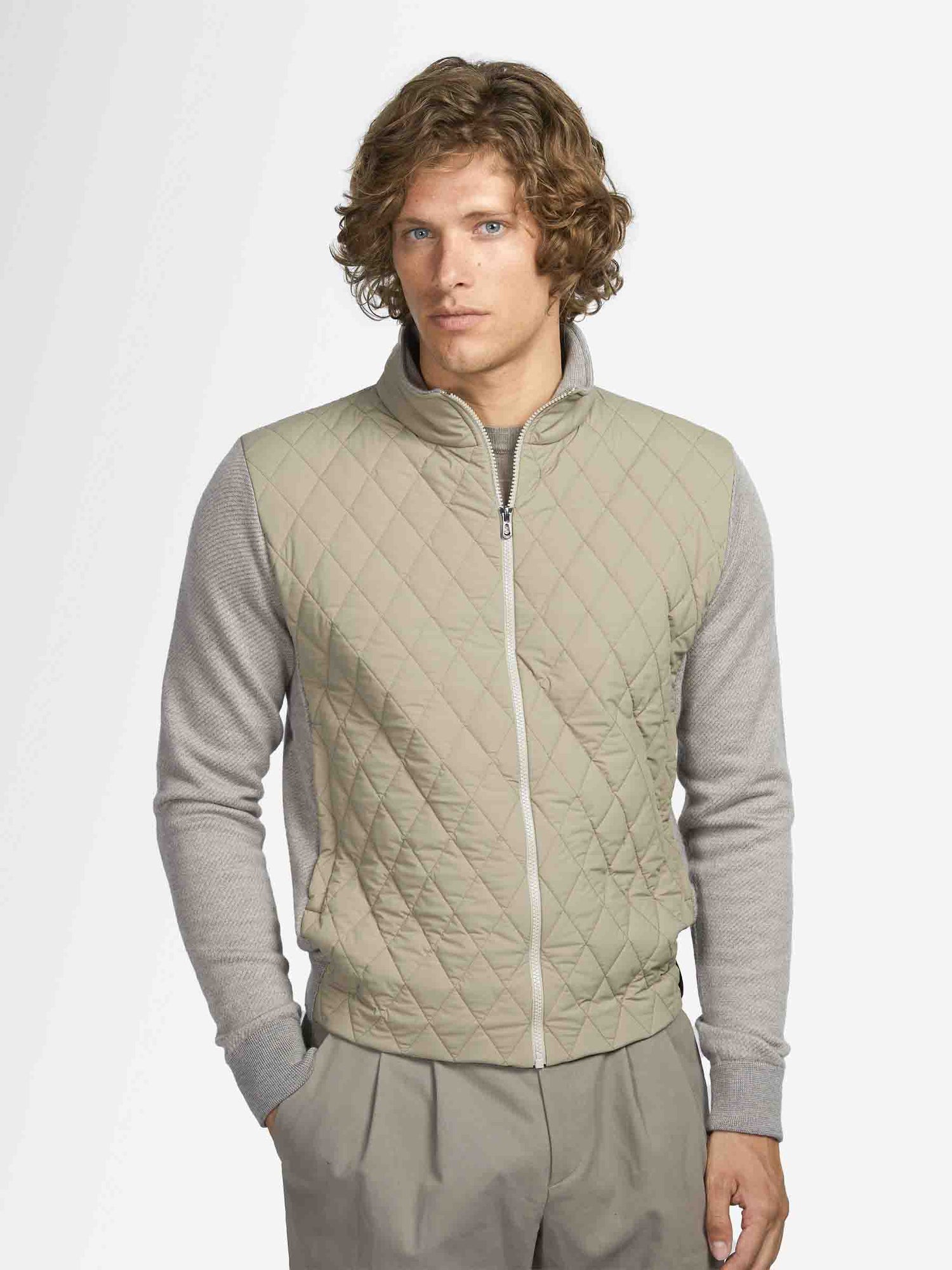 Cárdigan Punto Acolchado