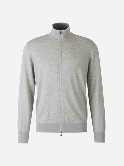 Outlet online Santa Eulalia Hombre Cárdigan Punto Seda color Gris Piedra sku 543-001005 01 - Foto 1