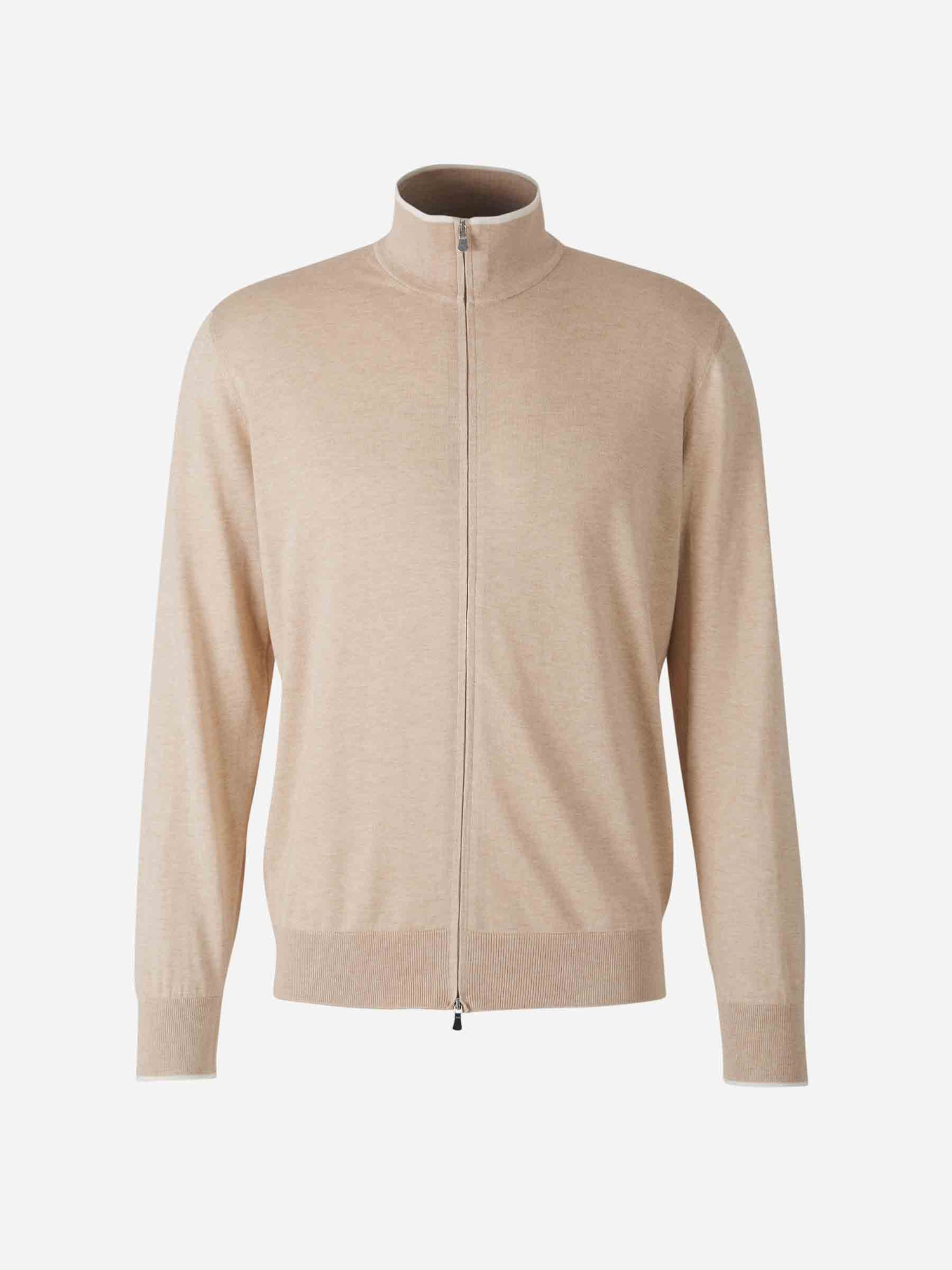 Outlet online Santa Eulalia Hombre Cárdigan Punto Seda color Beige sku 543-001005 02 - Foto 1