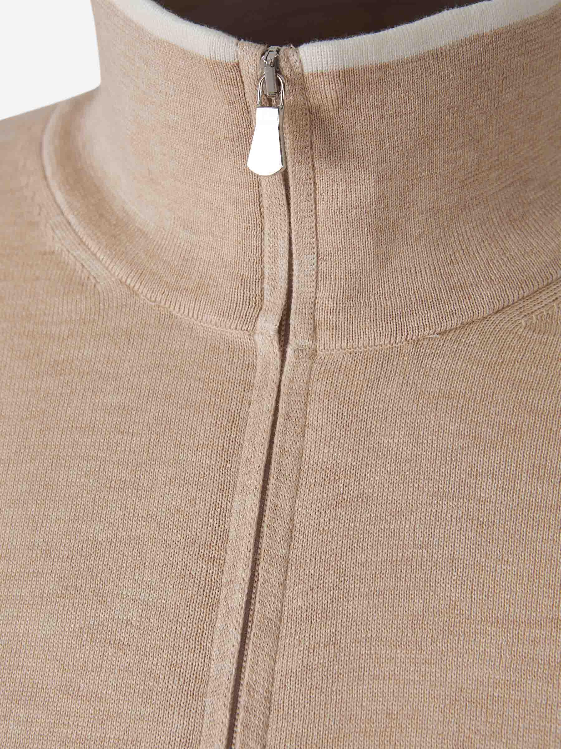 Outlet online Santa Eulalia Hombre Cárdigan Punto Seda color Beige sku 543-001005 02 - Foto 3