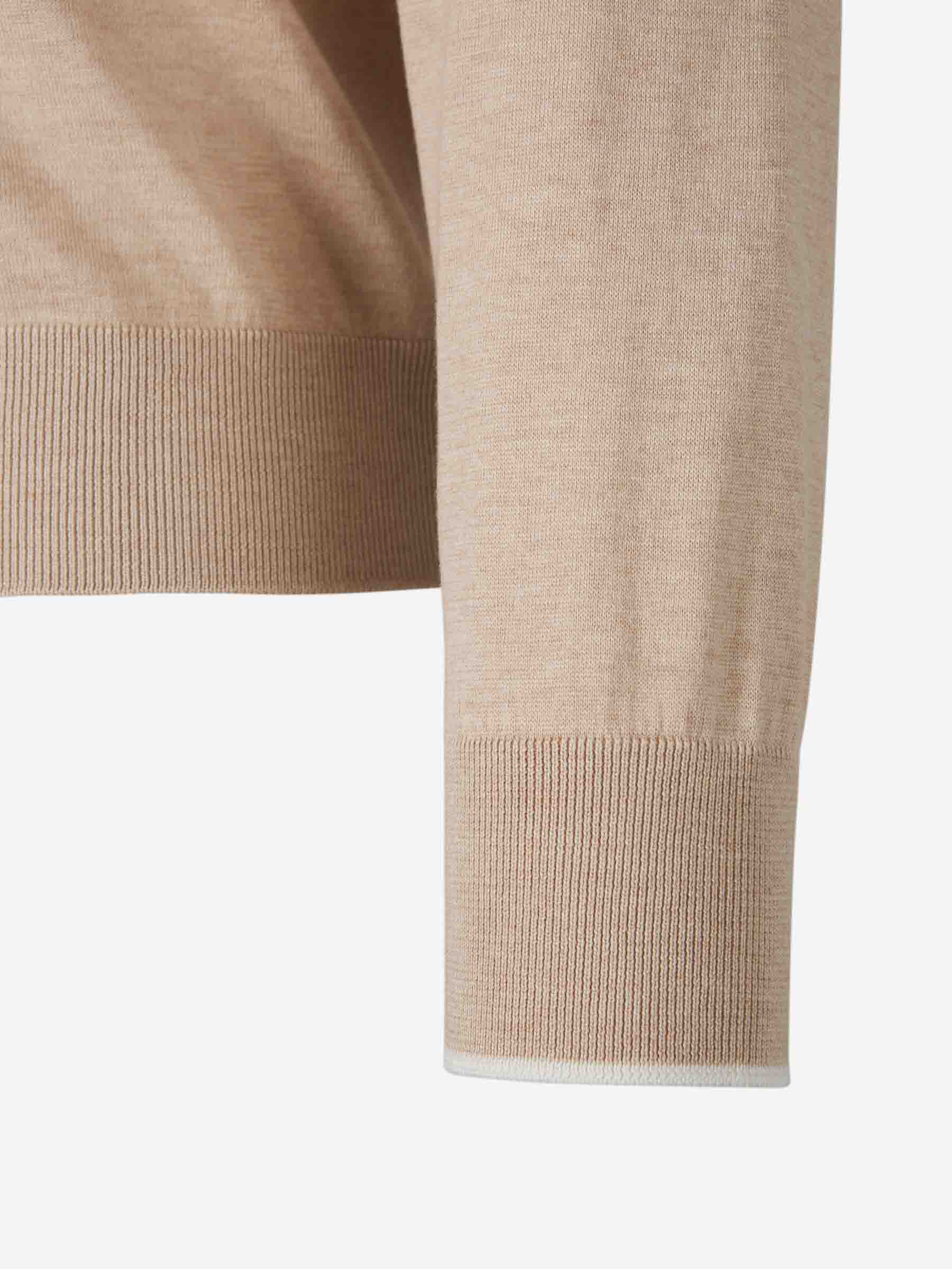 Outlet online Santa Eulalia Hombre Cárdigan Punto Seda color Beige sku 543-001005 02 - Foto 4