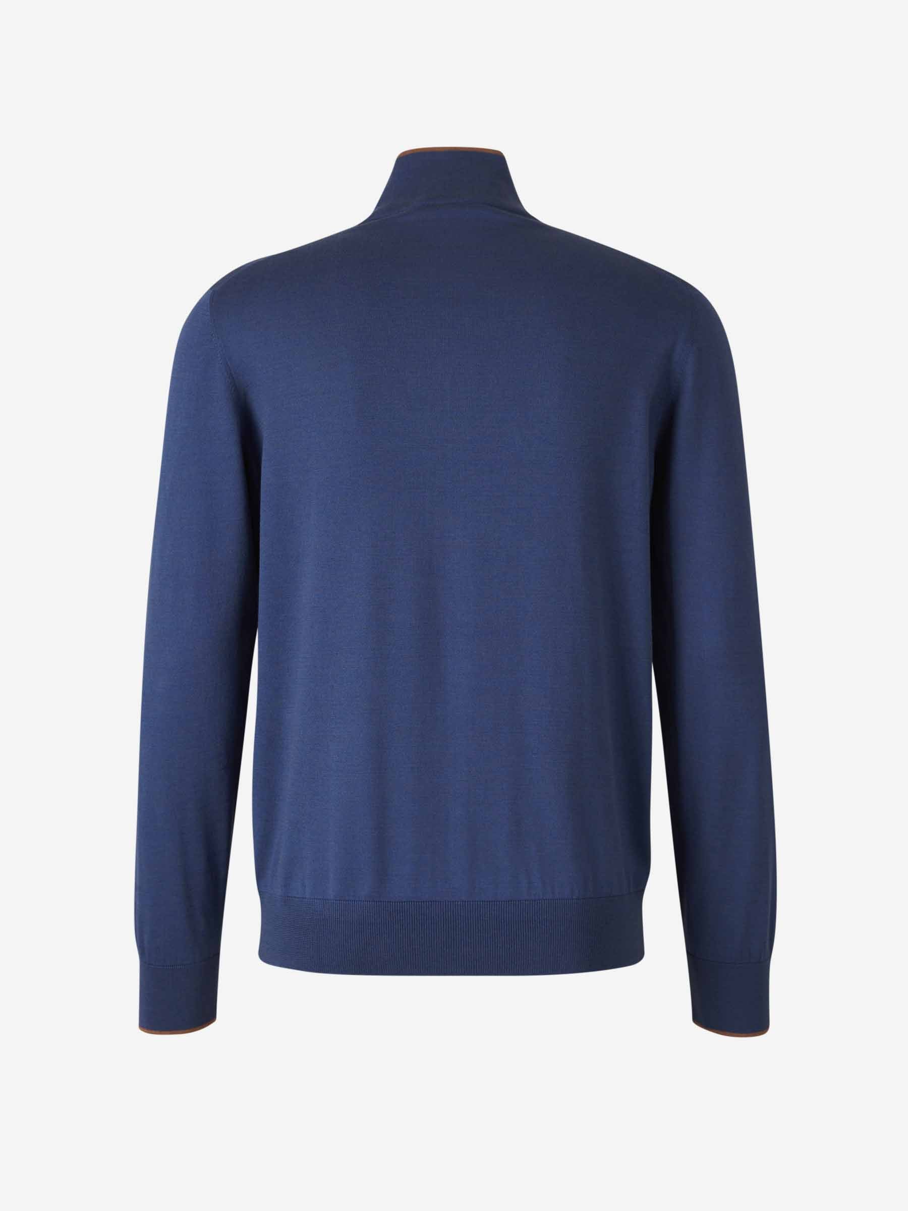 Outlet online Santa Eulalia Hombre Cárdigan Punto Seda color Azul Marino sku 543-001005 03 - Foto 3