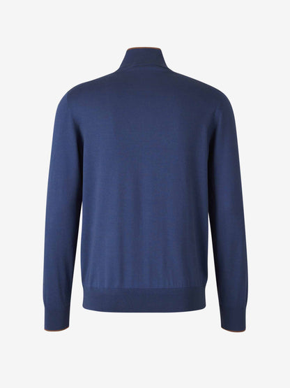 Outlet online Santa Eulalia Hombre Cárdigan Punto Seda color Azul Marino sku 543-001005 03 - Foto 3