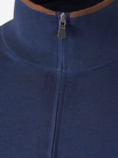 Outlet online Santa Eulalia Hombre Cárdigan Punto Seda color Azul Marino sku 543-001005 03 - Foto 4