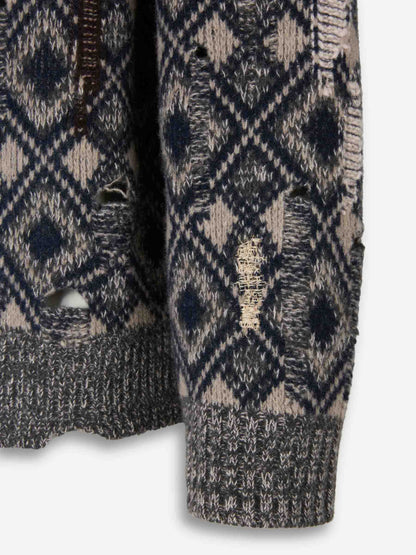 Outlet online Wales Bonner Hombre Cárdigan Oversize Sibling color Multicolor sku 543-001012 01 - Foto 5
