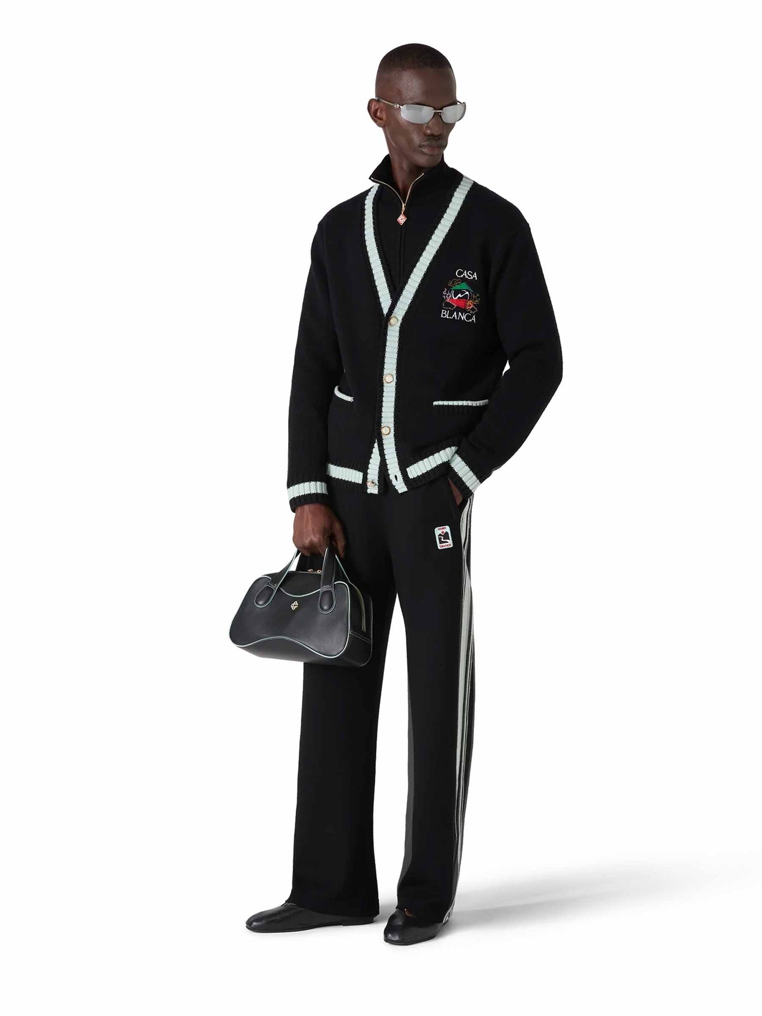 Outlet online Casablanca Hombre Cárdigan Casa Mountain Temple color Negro sku 543-001019 01 - Foto 2