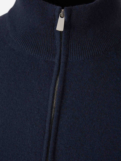 Outlet online Santa Eulalia Hombre Cárdigan Punto Cachemira color Azul Noche sku 543-001047 02 - Foto 3