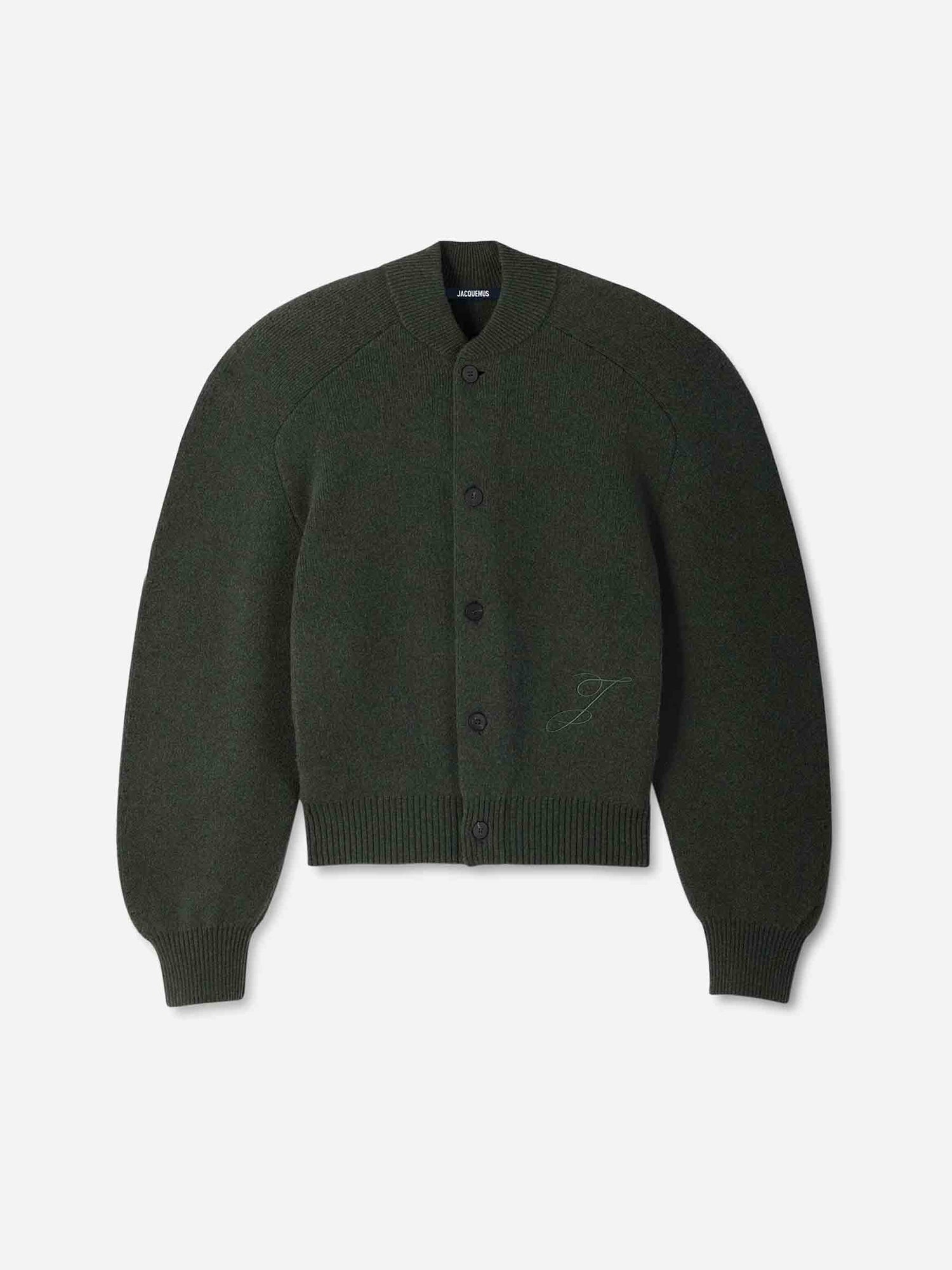 Outlet online Jacquemus Hombre Cárdigan Pallone color Verde Oscuro sku 543-001056 01 - Foto 1