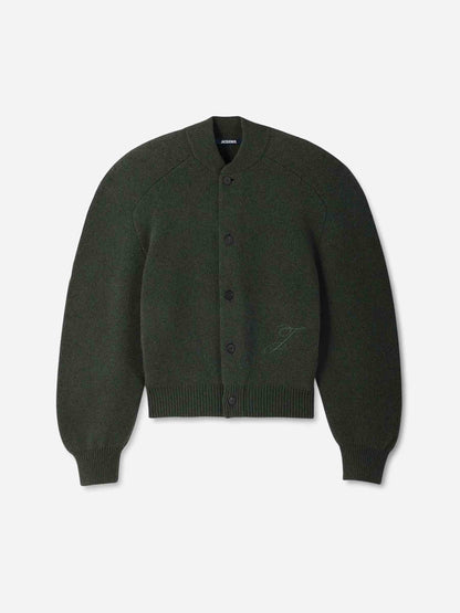 Outlet online Jacquemus Hombre Cárdigan Pallone color Verde Oscuro sku 543-001056 01 - Foto 1