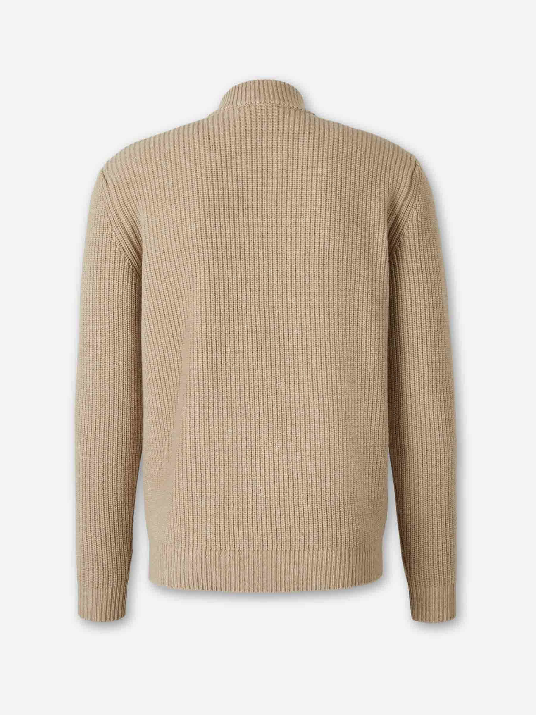 Outlet online Zanone Hombre Cárdigan Punto Cremallera color Beige sku 543-001065 01 - Foto 2