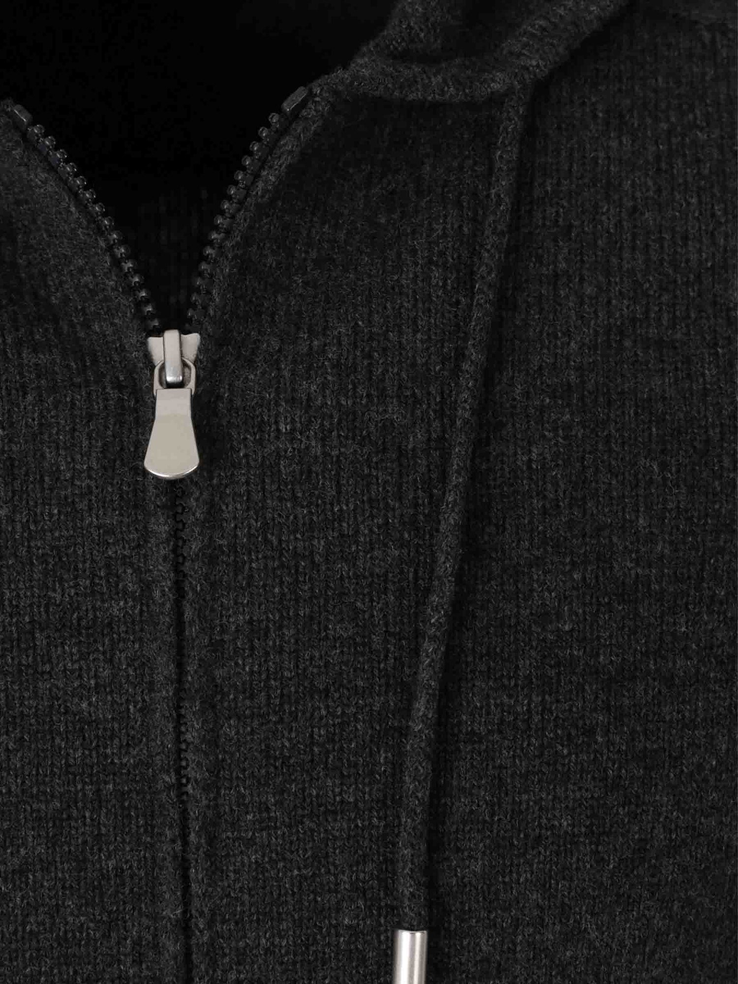 Outlet online Santa Eulalia Hombre Cárdigan Capucha Punto color Gris Antracita sku 543-001067 02 - Foto 3
