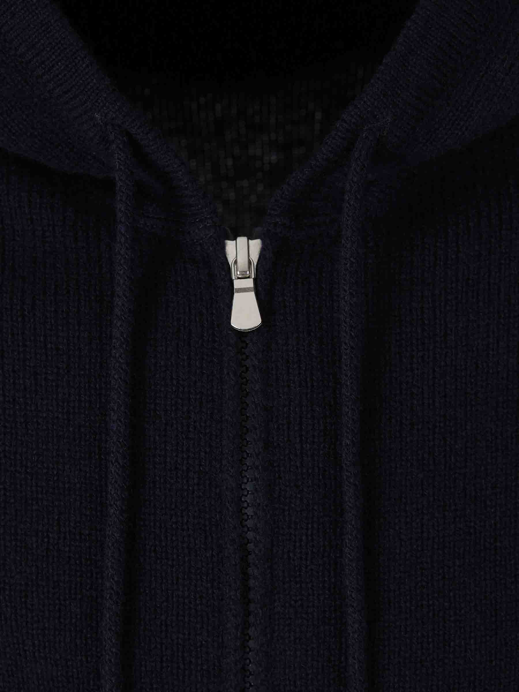 Outlet online Santa Eulalia Hombre Cárdigan Capucha Punto color Azul Noche sku 543-001067 03 - Foto 3