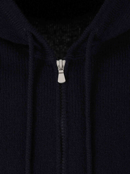 Outlet online Santa Eulalia Hombre Cárdigan Capucha Punto color Azul Noche sku 543-001067 03 - Foto 3
