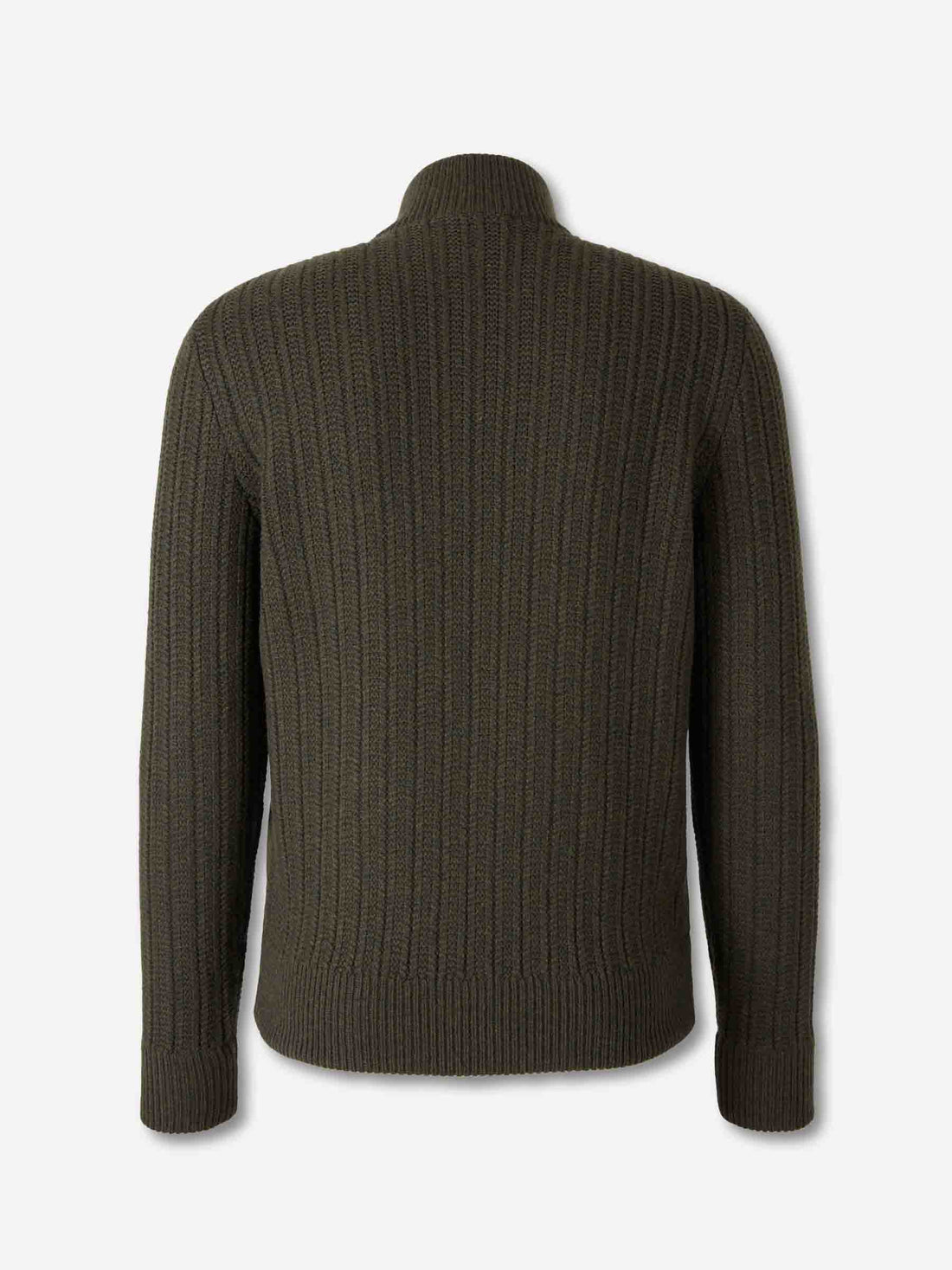 Outlet online Gran Sasso Hombre Cárdigan Acolchado Lana color Verde Oscuro sku 543-001069 02 - Foto 2