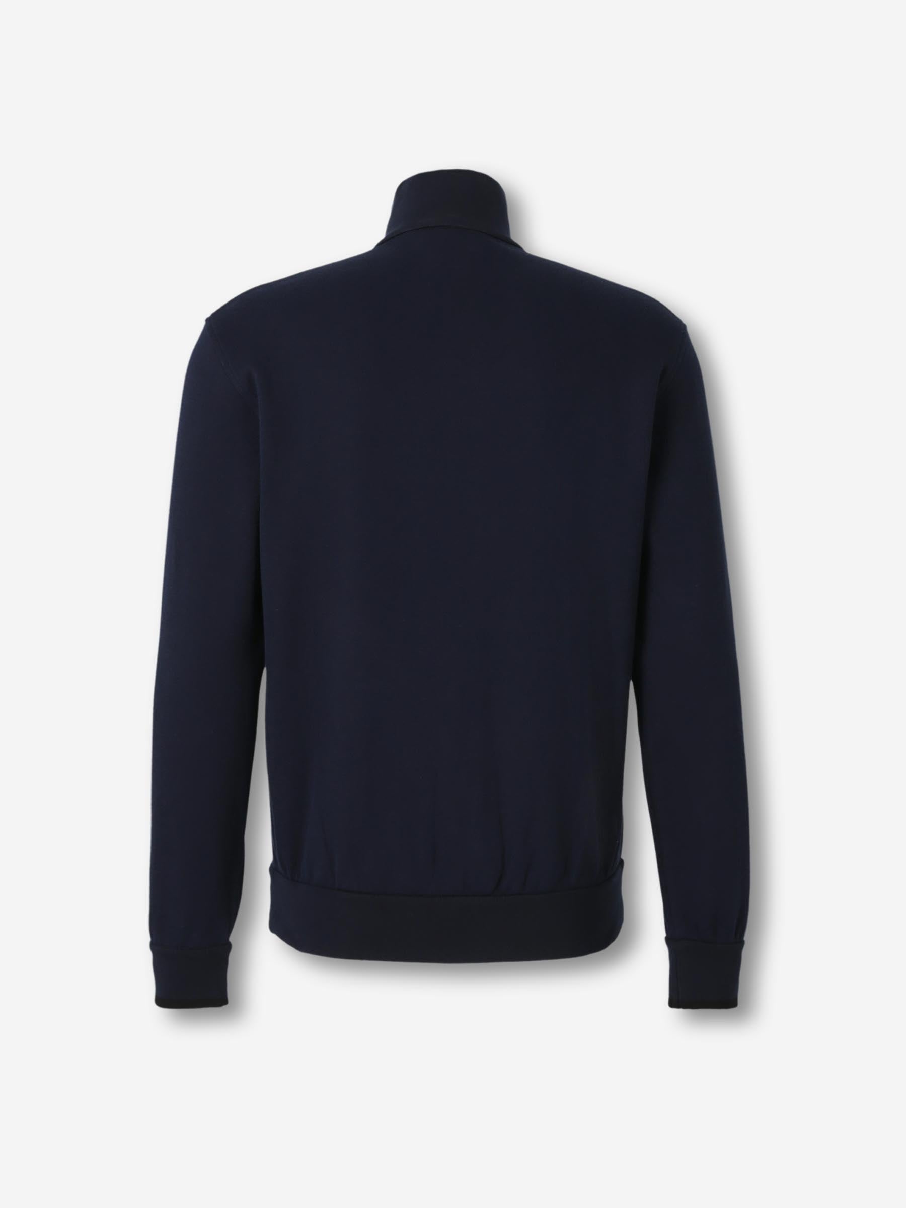 Outlet online Brioni Hombre Cárdigan Punto Cremallera color Azul Noche sku 543-001073 01 - Foto 2