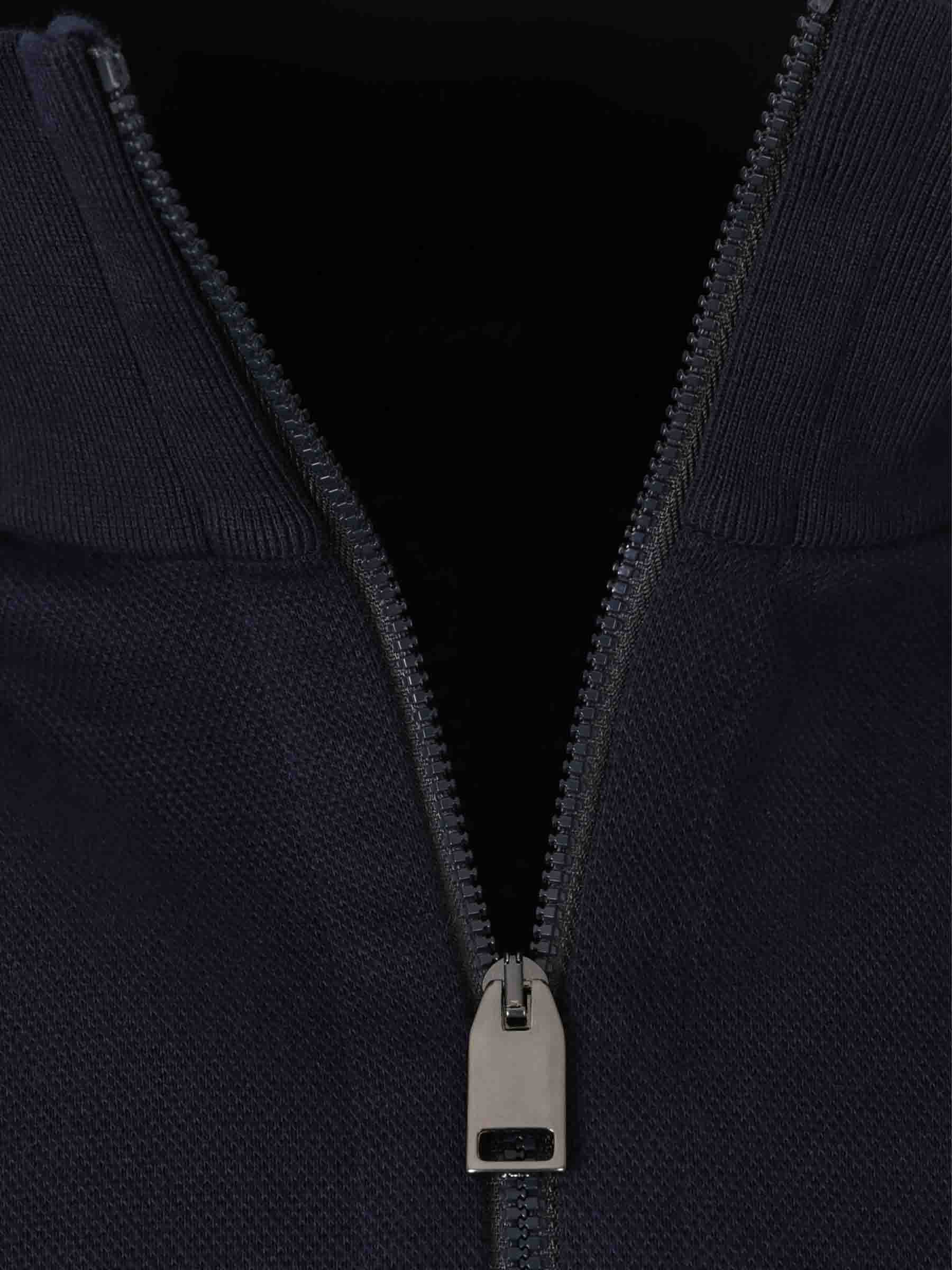 Outlet online Brioni Hombre Cárdigan Punto Cremallera color Azul Noche sku 543-001073 01 - Foto 3