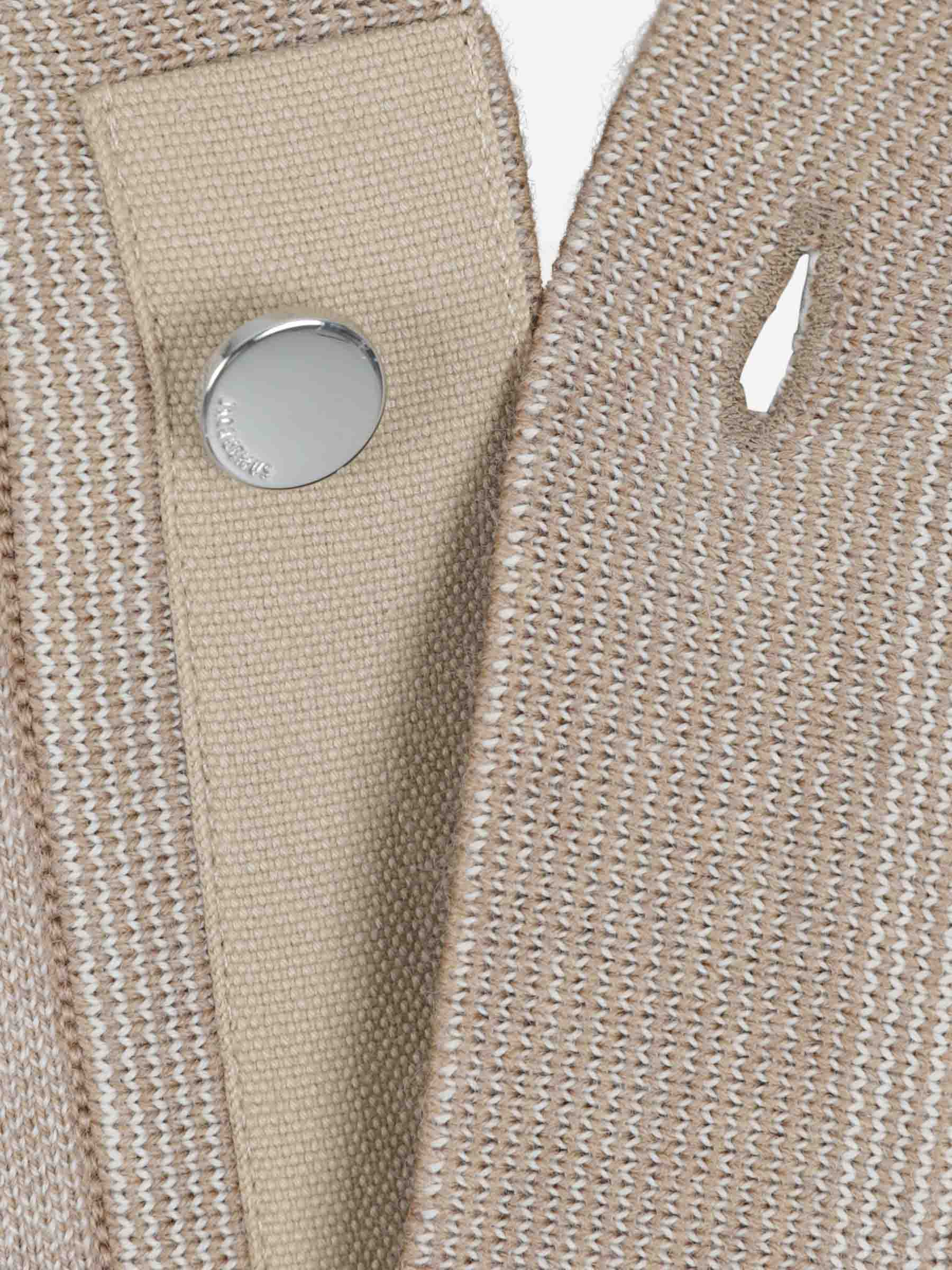 Jacquemus Hombre Barcelona Cárdigan Doppio color Taupe sku 543-001093 00 - Foto 4