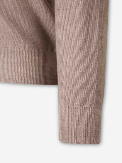 Santa Eulalia Hombre Barcelona Cárdigan Cuello Alto color Beige sku 543-001098 01 - Foto 5