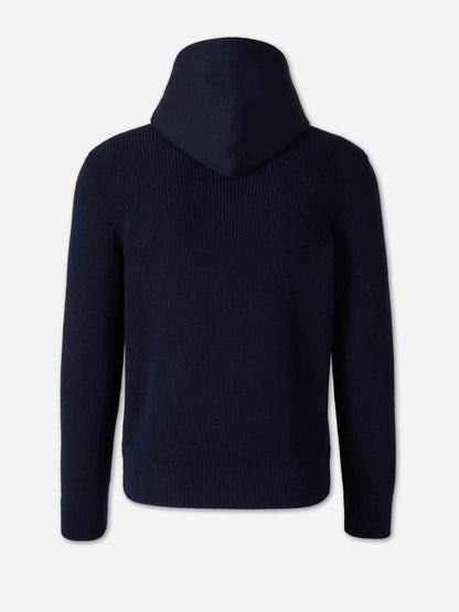 Outlet online Gran Sasso Hombre Sudadera Capucha Cremallera color Azul Marino sku 543-001100 01 - Foto 2